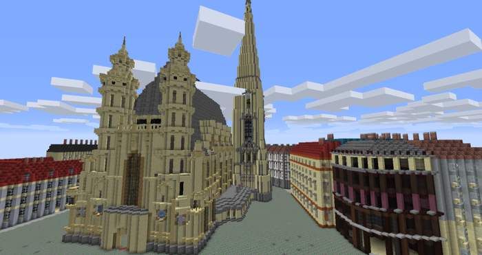 MCVIENNA Vienna Minecraft replica St. Stephen's Cathedral