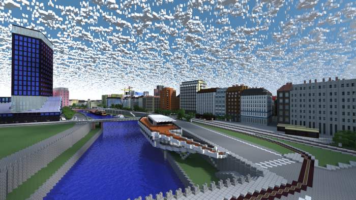 MCVIENNA Vienna Danube Canal (Donaukanal) Minecraft