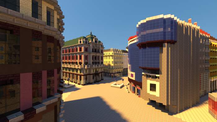 MCVIENNA Wien Minecraft Nachbau Stephansdom Haas Haus Stephansplatz